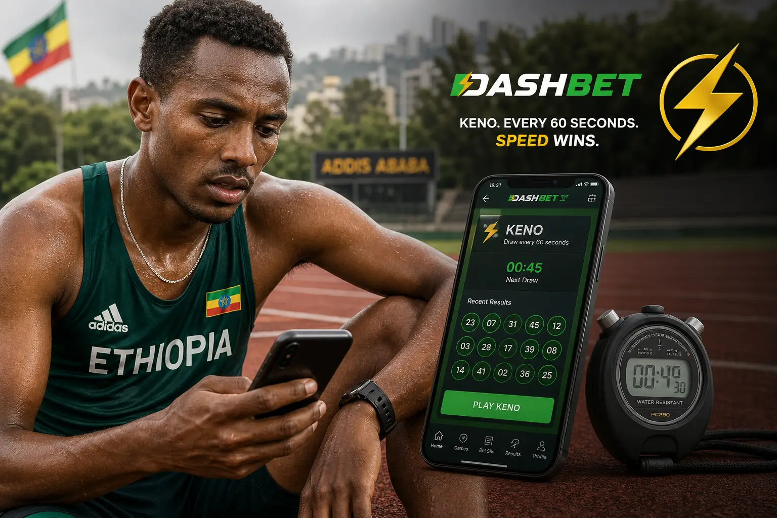 Dash Bet Keno for Ethiopian Players