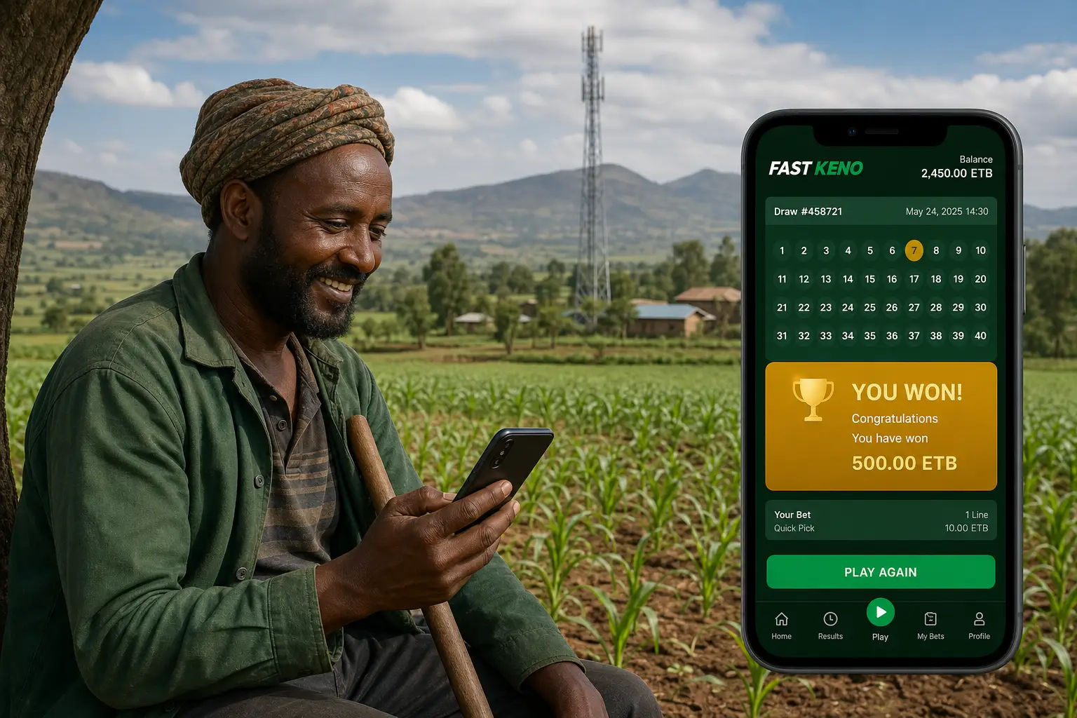 Fast Keno Online in Ethiopia