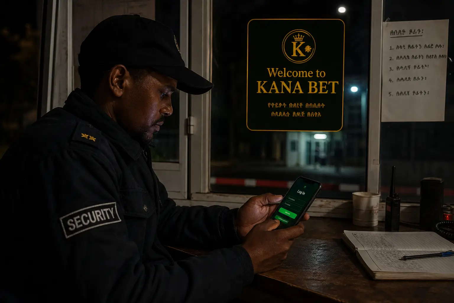Kana Bet Keno Login Process