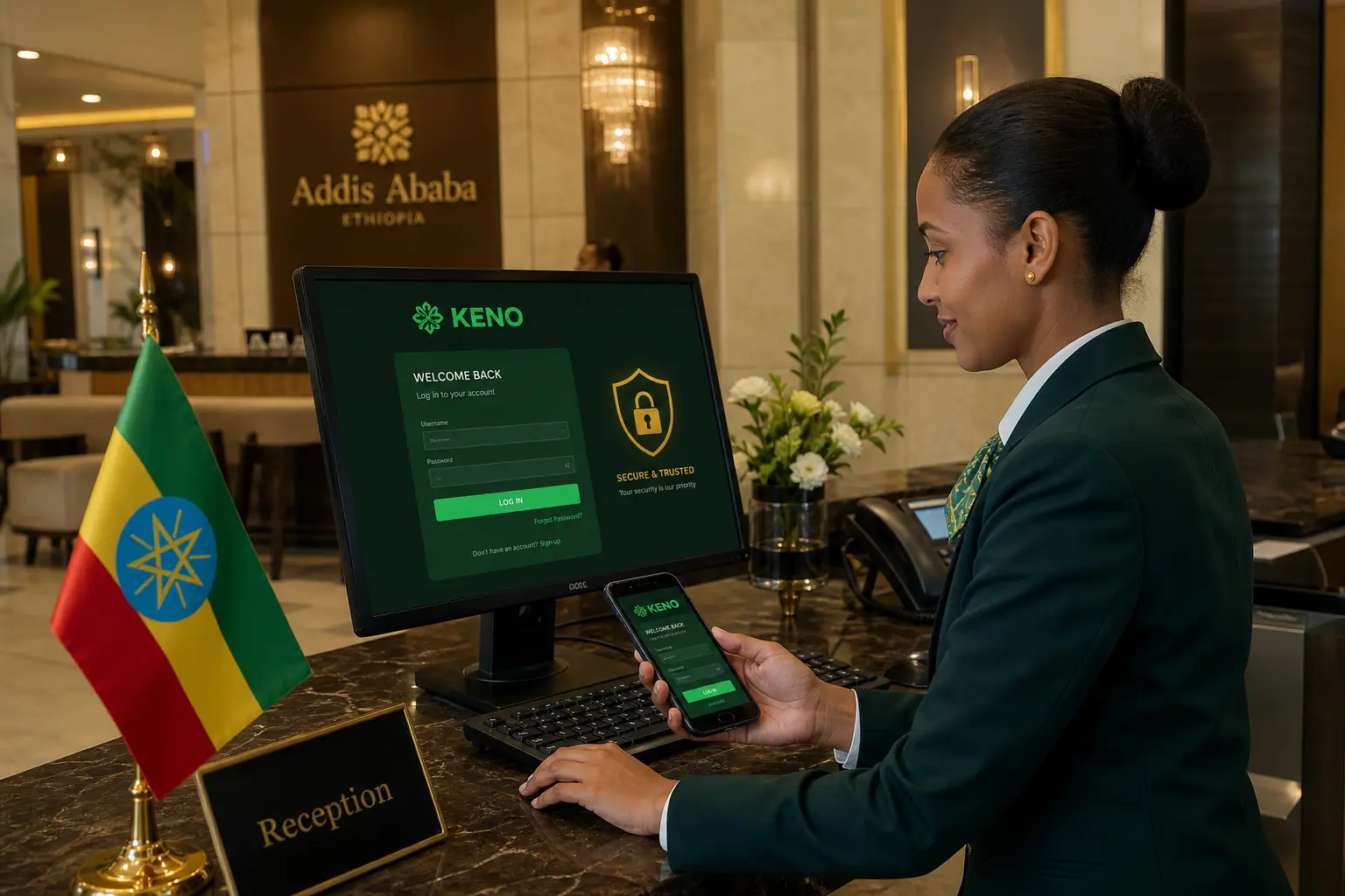 Keno Login and Online Access in Ethiopia