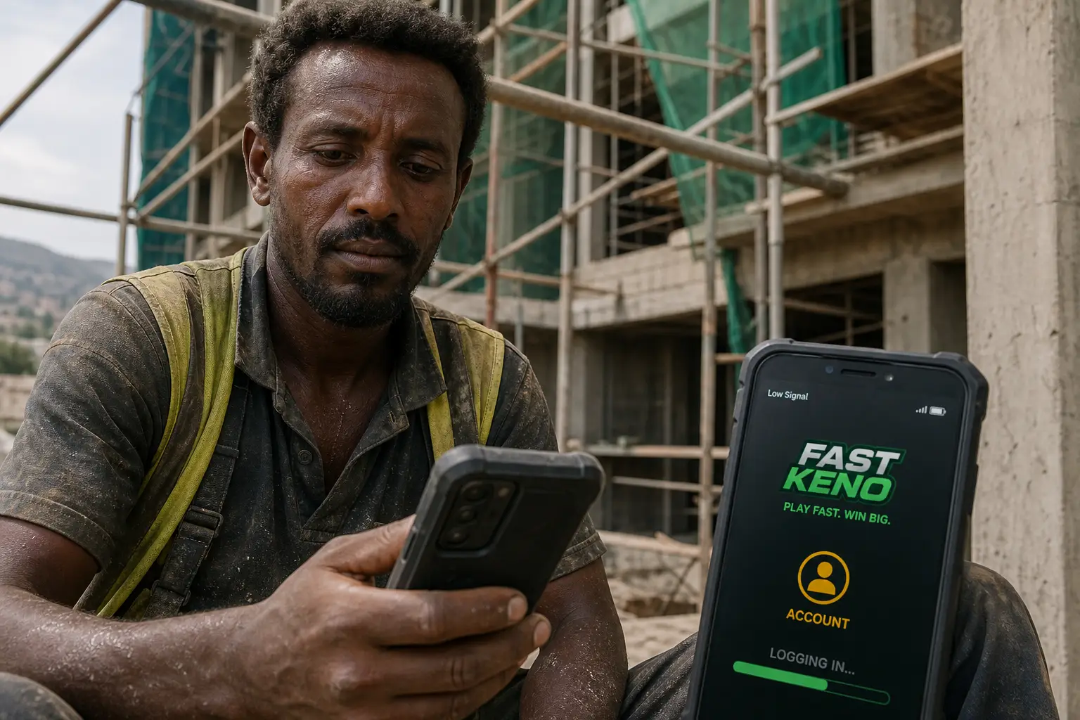Fast Keno Ethiopia Login on Smartphones